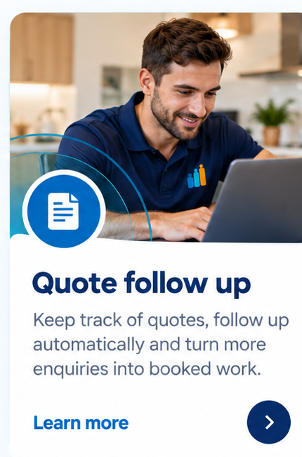 Quote follow up workflow panel